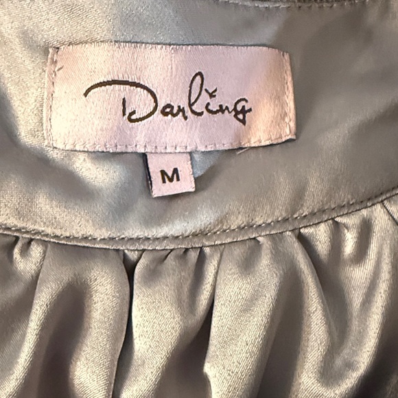 Darling Layered Black and Gray Floral Skirt - Picture 10 of 12